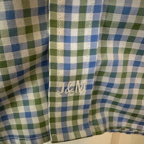 Johnston & Murphy Shirt Men's. Medium Flip cuff XC4 Extreme Comfort Check Plaid - Picture 3 of 12